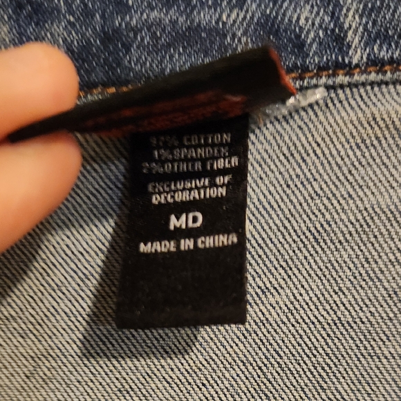 Stranger Things Our Universe Eddie Munson Hellfire Club Denim Vest , Size M - Picture 4 of 6